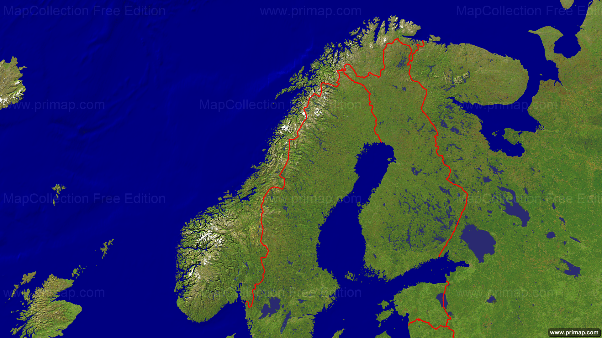 Show Me A Map Of Norway primap National maps